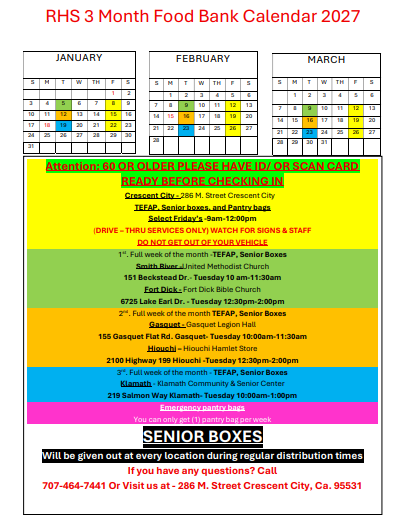 Foodbank Calendar 2007